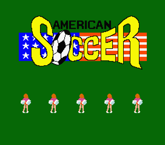 American Soccer title screen for MSX2